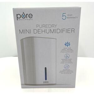 Pure PUREDRY Mini Dehumidifier Small Room White *Open Box*